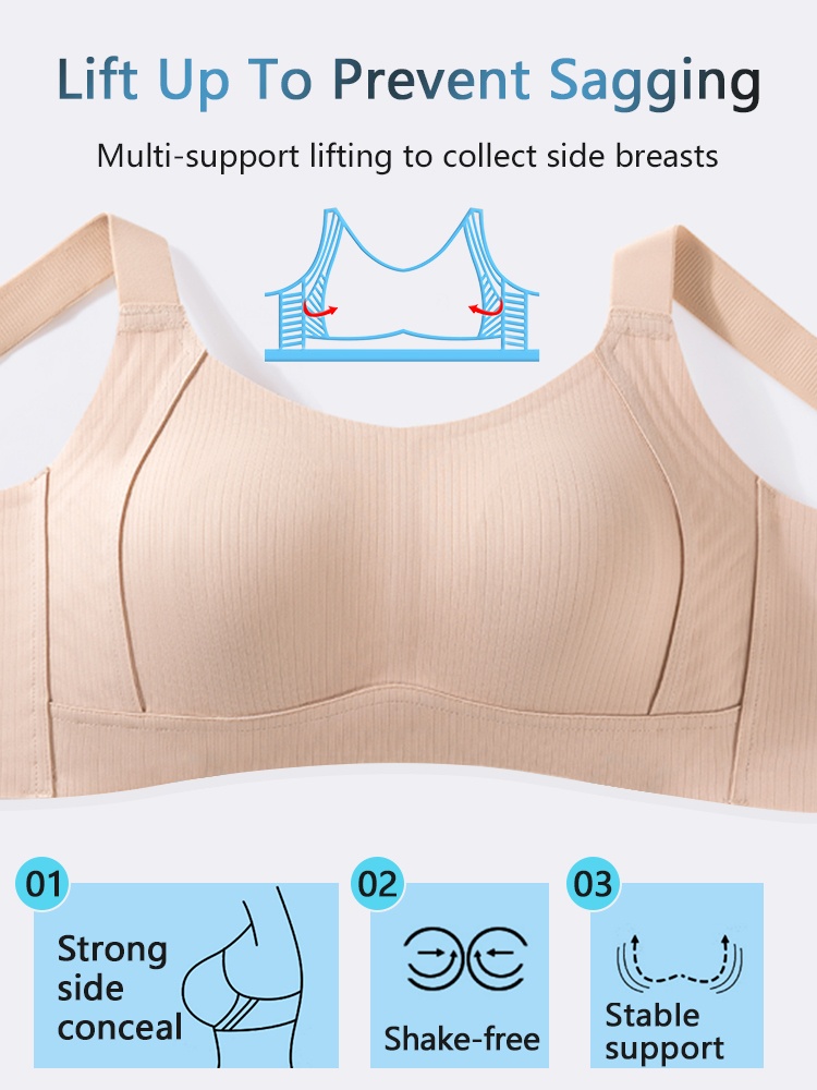 Classic Minimizer Bra Jelly ​​Strip​​ Lift Up & Ultra-thin Fabric For Seamless ​​Wears​​ VEIMIA