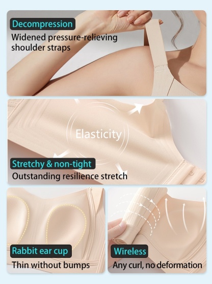 Classic ​​Minimizers​​ ​​Bras​​ Jelly ​​Strip​​ Lift Up & Ultra-thin Fabric For Seamless ​​Wears​​ VEIMIA
