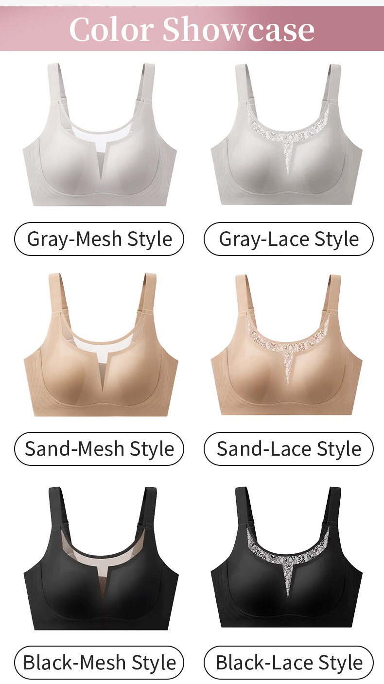 Classic Minimizer Bra Ultra-thin Padding With Invisible Double Lift, Available In Laces & Meshes Neckline VEIMIA