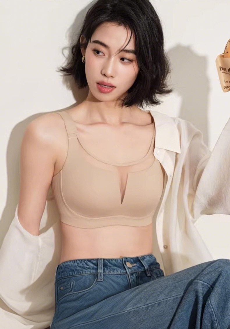 Classic Minimizer Bra Ultra-thin Padding With Invisible Double Lifts, Available In Laces & Mesh Neckline VEIMIA