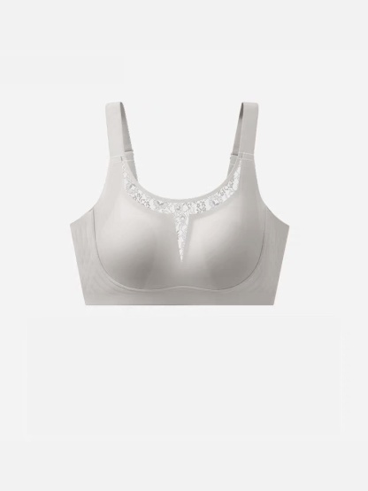 Classic Minimizer Bras Ultra-thin Padding With Invisible Double Lifts, Available In Lace & Mesh Necklines VEIMIA