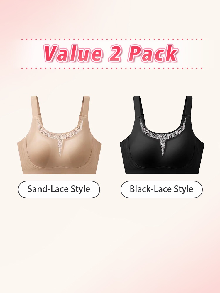 Classic Minimizer Bras Ultra-thin Paddings With Invisible Double Lifts, Available In Lace & Mesh Neckline VEIMIA