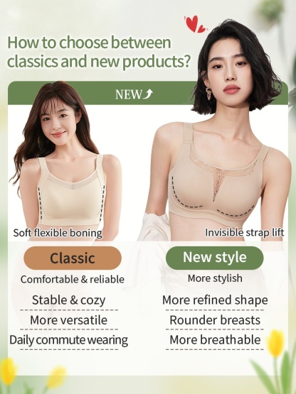 Classic Minimizer Bra Ultra-thin Padding With Invisible Double Lifts, Available In Laces & Meshes Neckline VEIMIA