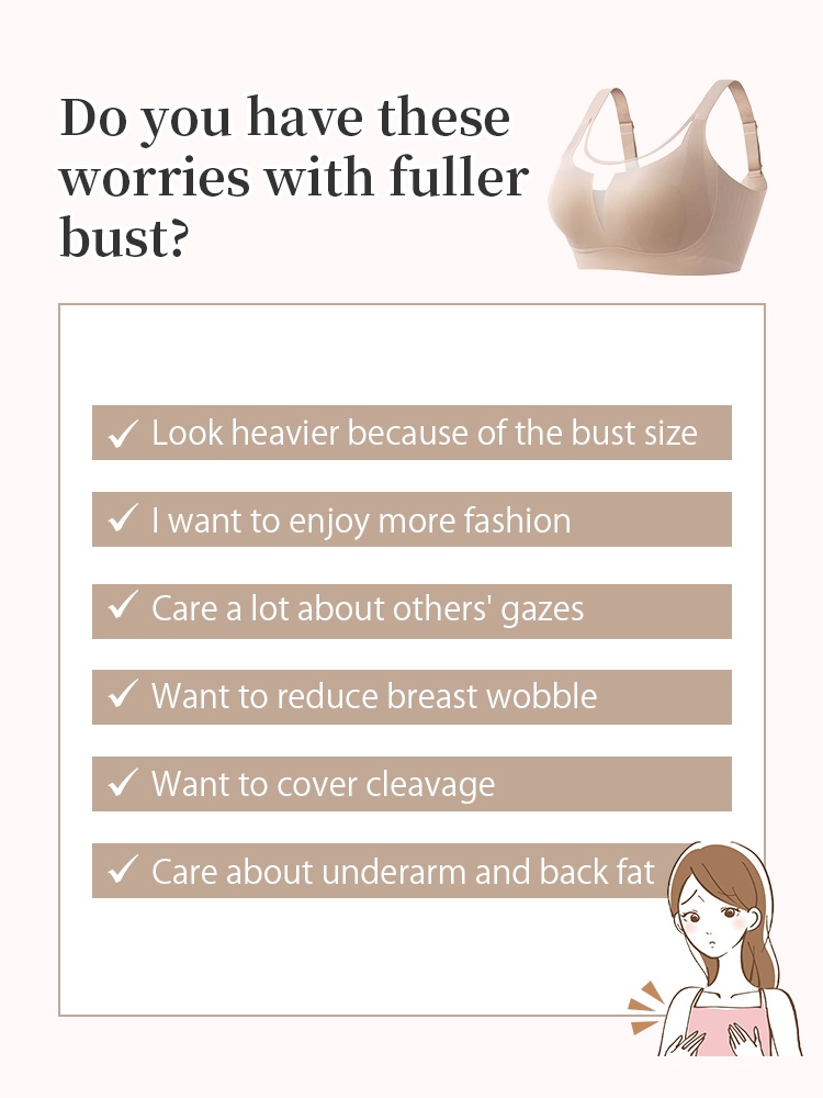 Classic Minimizer Bra Ultra-thin Paddings With Invisible Double Lift, Available In Lace & Mesh Necklines VEIMIA