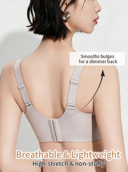 Classic Minimizer Bra Ultra-thin Paddings With Invisible Double Lifts, Available In Laces & Mesh Neckline VEIMIA