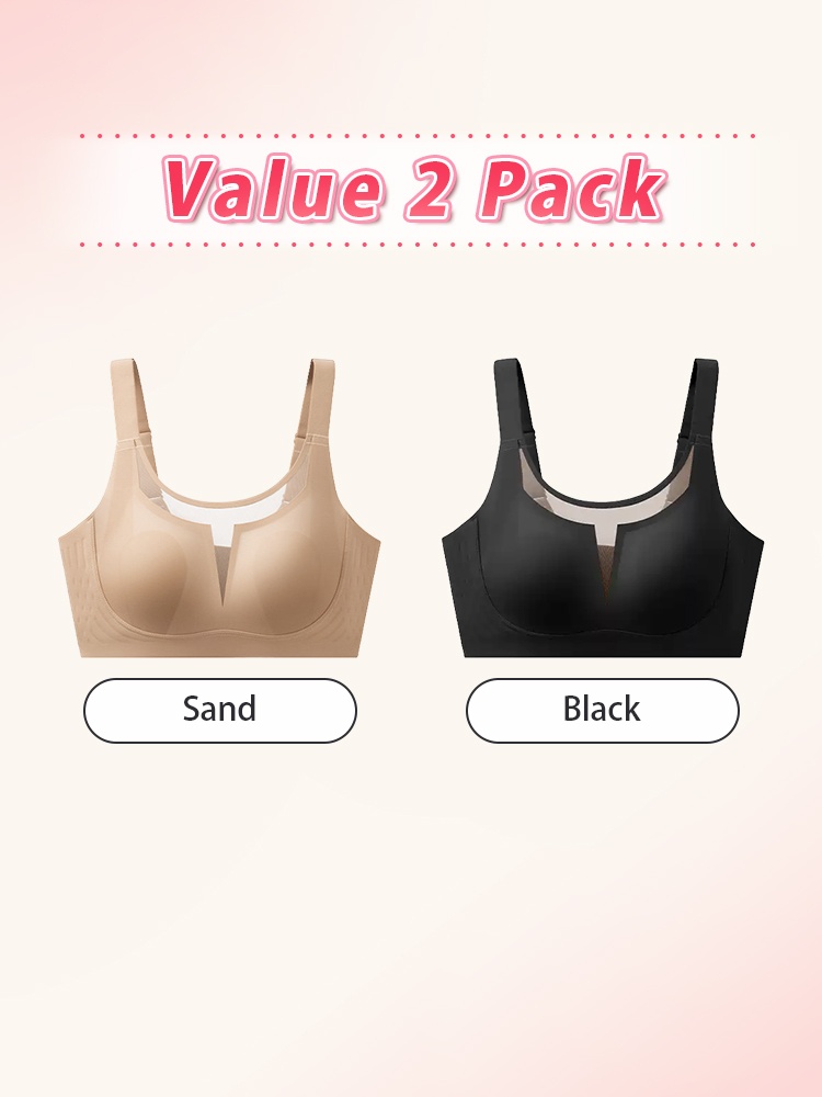 Classic Minimizer Bra With Subtle Mesh Necklines Ultra-thin Paddings & Invisible Double Lifts VEIMIA
