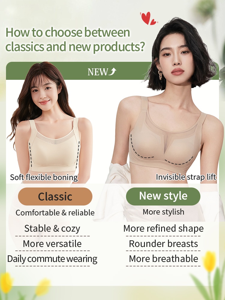 Classic Minimizer Bras With Delicate Mesh Neckline Ultra-thin Paddings & Invisible Double Lift VEIMIA