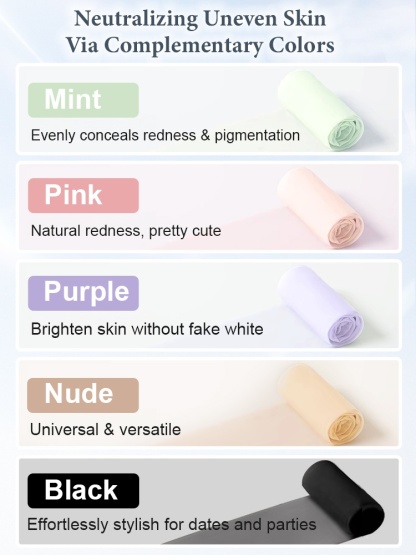 3-7 Pieces Light Pantyhose Color Correcting, UV Protection & Durable Women's Tights VEIMIA