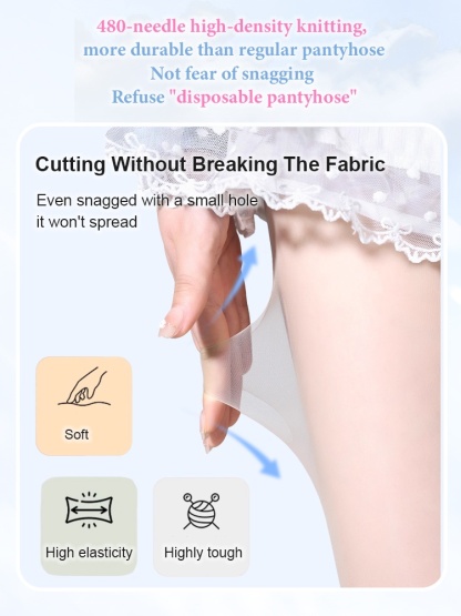 3-7 Pairs Stretch Pantyhose Color Correcting, UV Protection & Durable Women's Tights VEIMIA