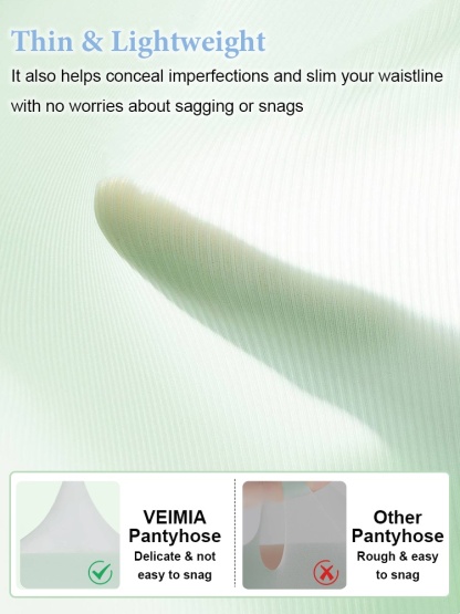 3-7 Pieces Color Correcting Pantyhose UV Protection, Durable & Wear-resistant Women's Sheer Tights VEIMIA