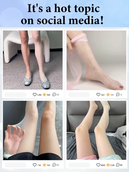 3-7 Pieces Gloss Pantyhose Color Correcting, UV Protection & Durable Women's Tights VEIMIA