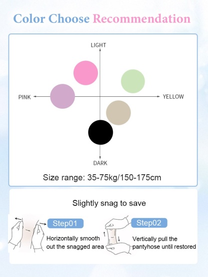 3-7 Pieces Shine Pantyhose Color Correcting, UV Protection & Durable Women's Tights VEIMIA