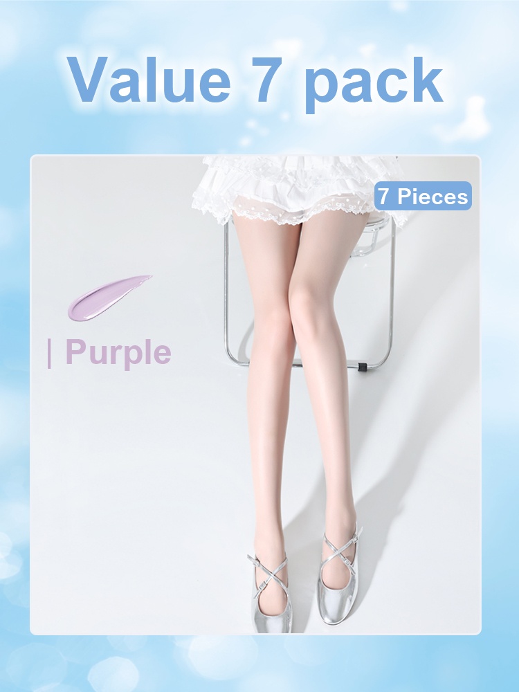 3-7 Pairs Glamorous Pantyhose Color Correcting, UV Protection & Durable Women's Tights VEIMIA