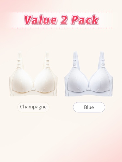 Comfort Nursing Bras Front Buckle Easy Nursings, Stable Support With Expandable Cup For Full Coverage VEIMIA