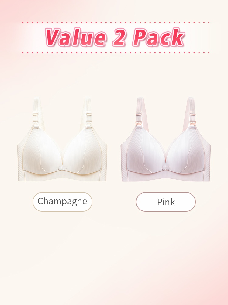 Comfort Nursing Bra Front Buckle Easy Nursings, Stable Support With Expandable Cup For Full Coverage VEIMIA