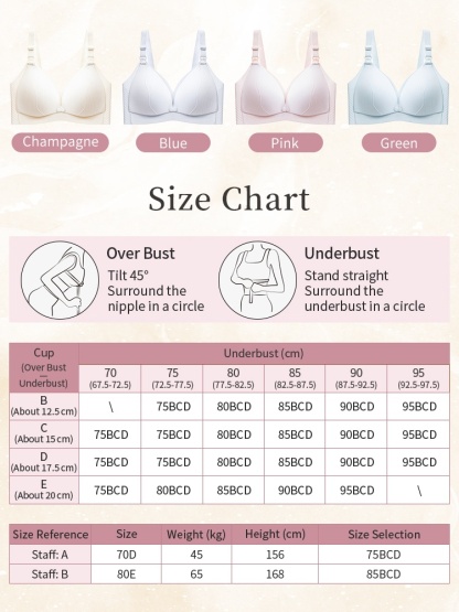 Comfort Nursing Bras Front Buckles Easy Nursings, Stable Supports With Expandable Cups For Full Coverage VEIMIA