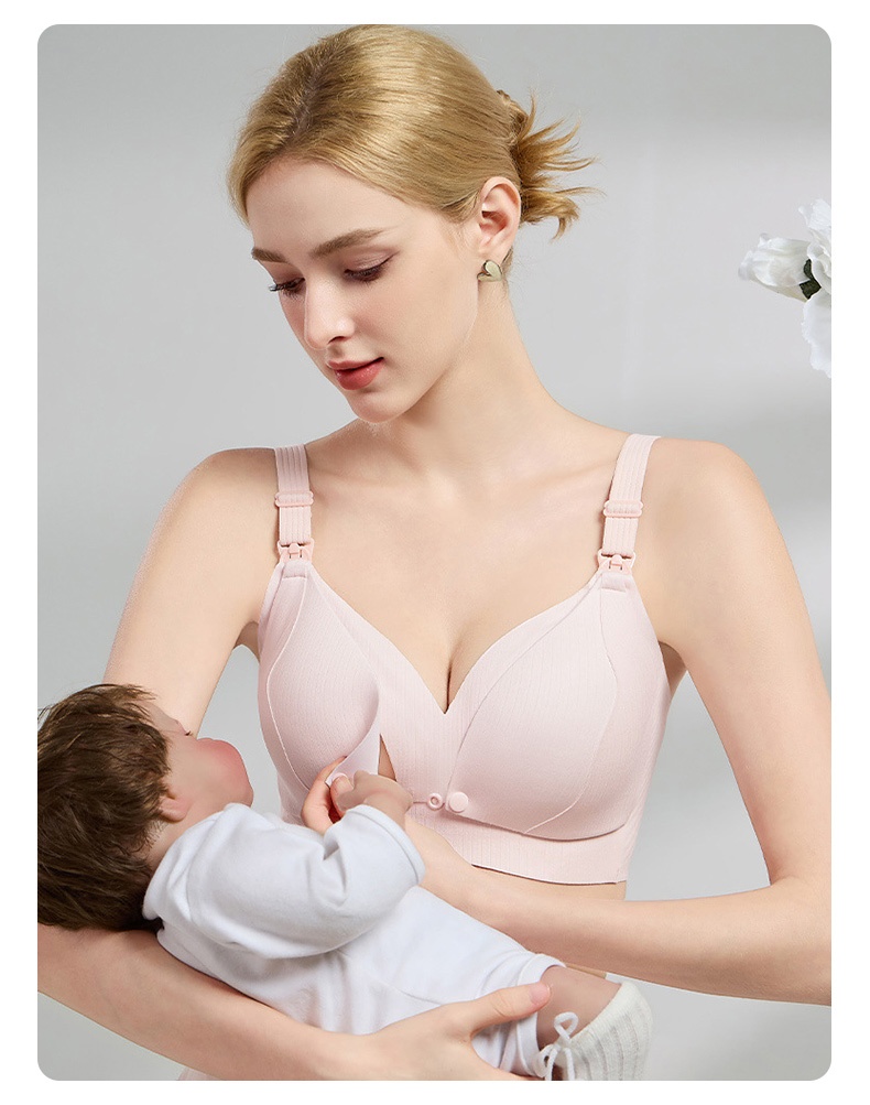 Comfort Nursing Bra Front Buckle Easy Nursing, Stable Support With Expandable Cups For Full Coverage VEIMIA