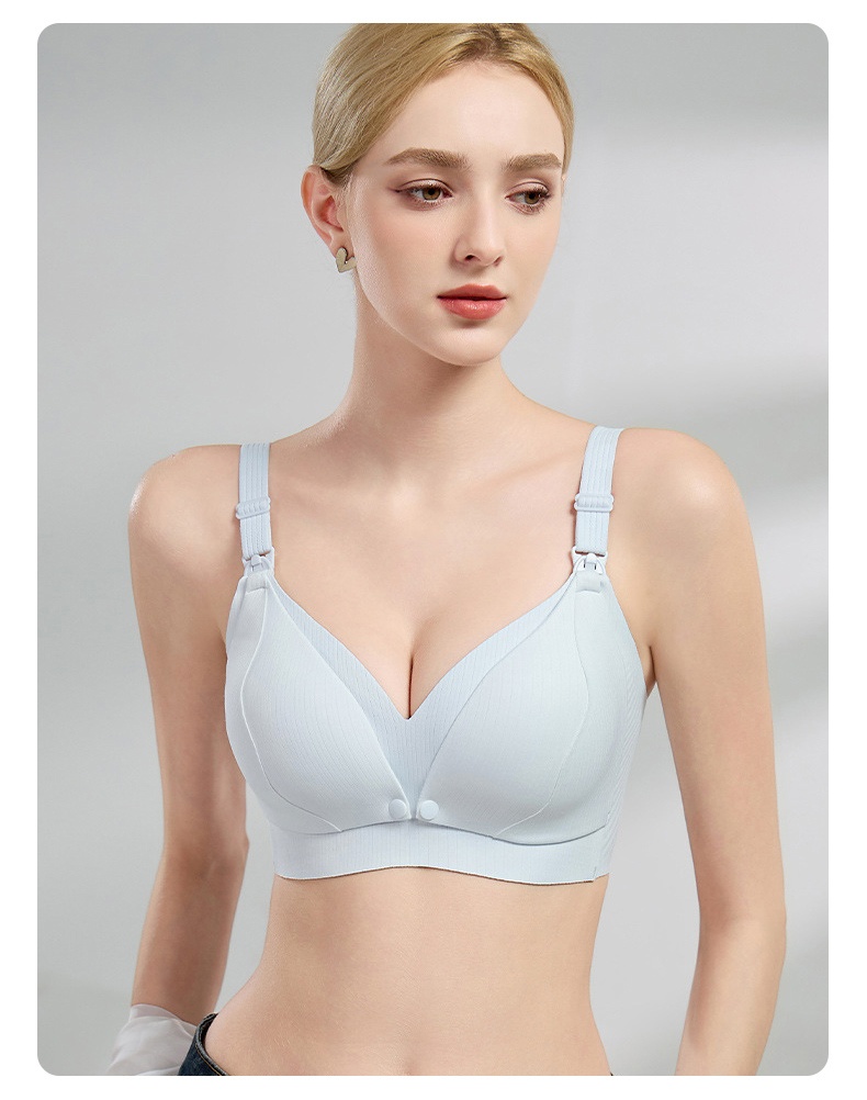 Comfort Nursing Bra Front Buckles Easy Nursing, Stable Supports With Expandable Cups For Full Coverage VEIMIA
