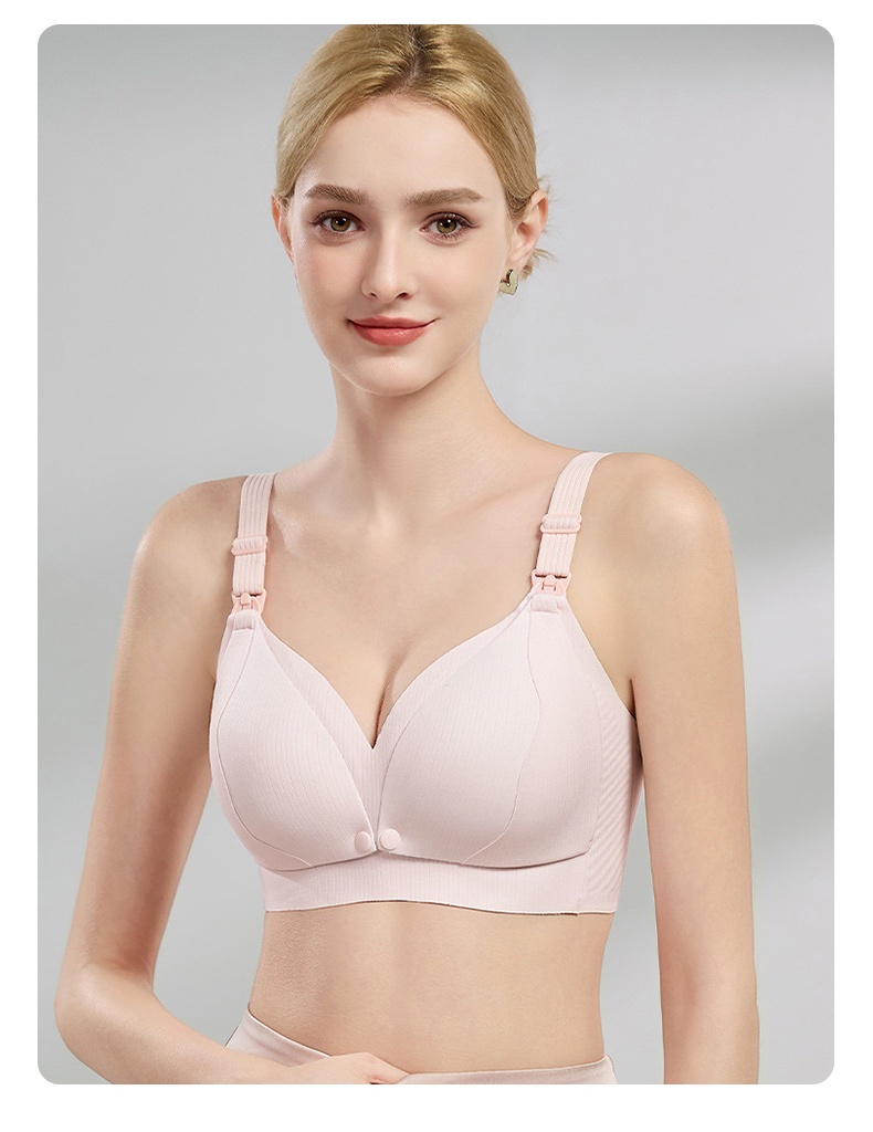 Comfort Nursing Bras Front Buckles Easy Nursing, Stable Support With Expandable Cups For Full Coverage VEIMIA