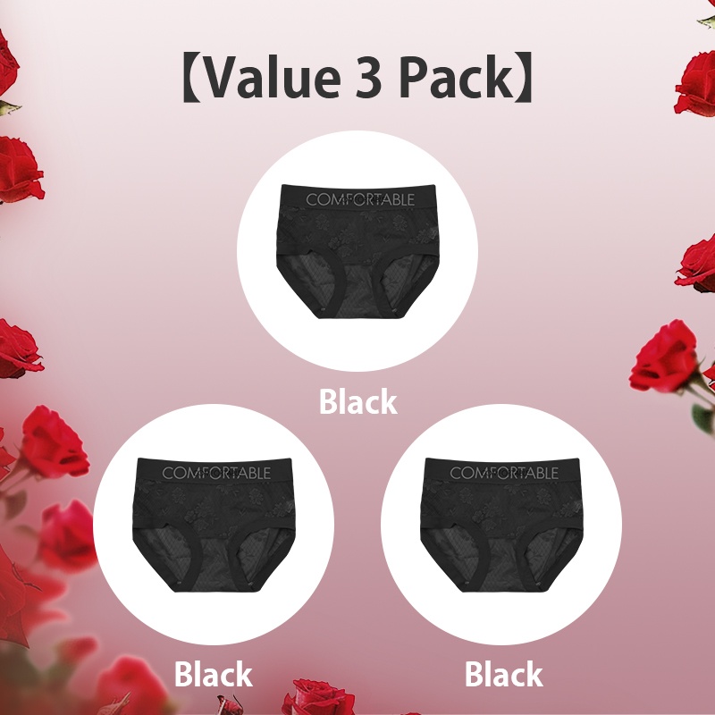 Sexy Lace Panties Comfortable Elastic Waistband VEIMIA