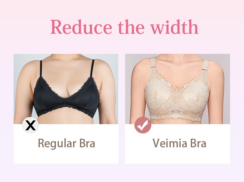 Veimia Comfortable Lace Minimizer Bra Can Reduce The Width