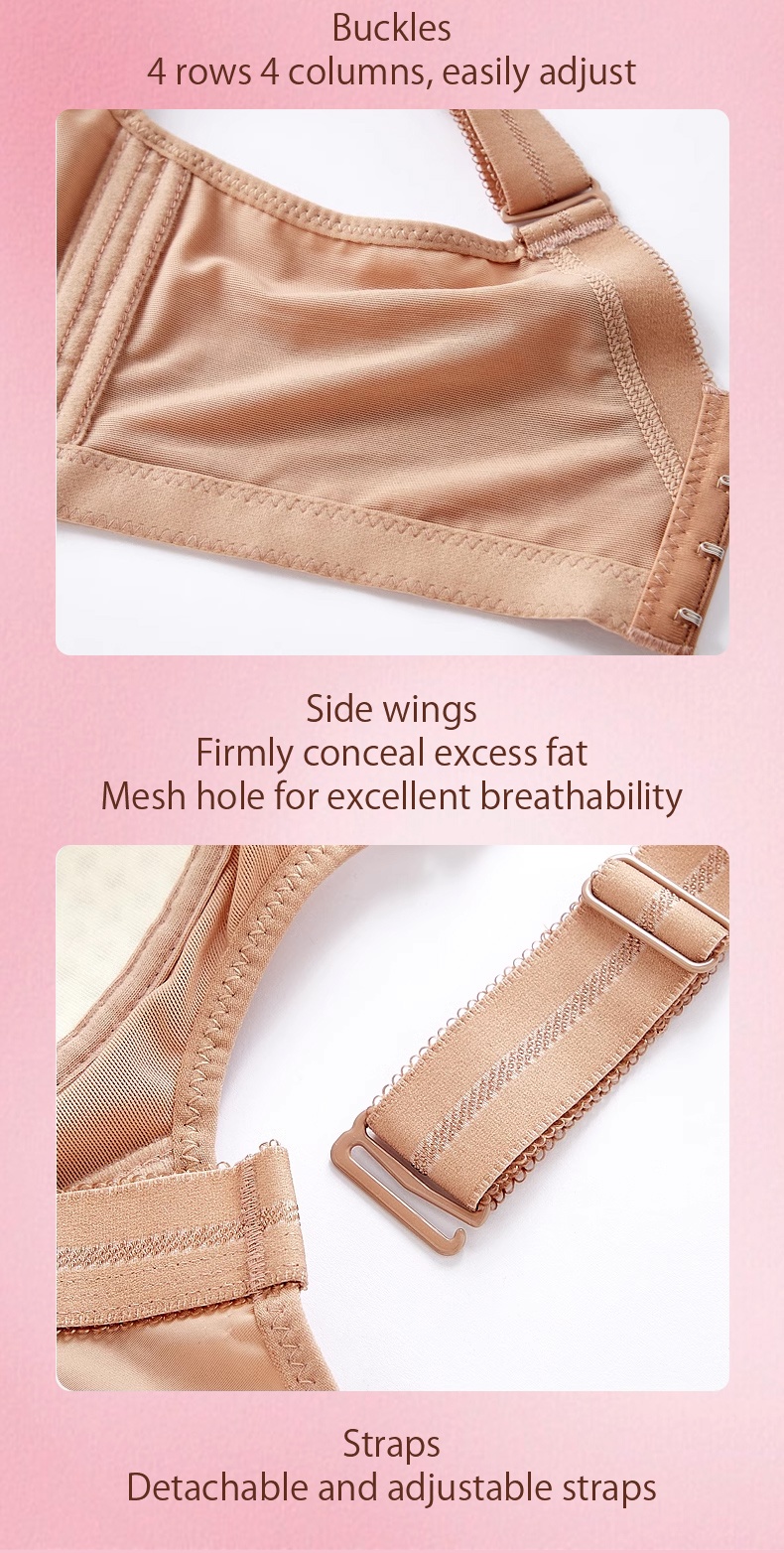 Detial Showcase of Comfortable Lace Minimizer Bra Veimia