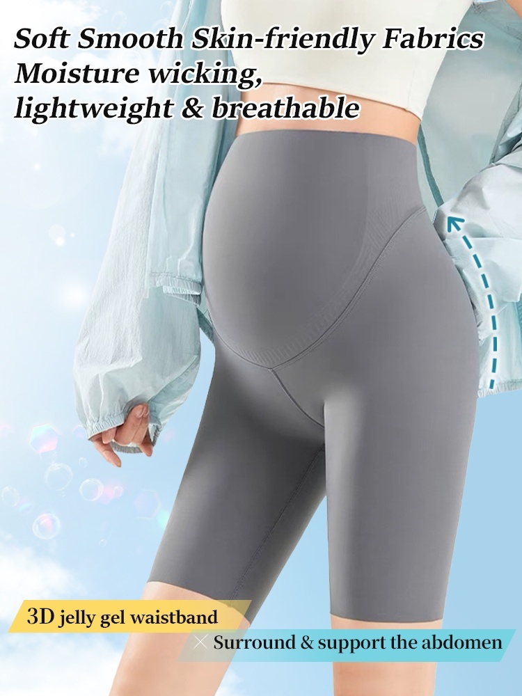 Comfortable Maternity Pants & Fifth Pants 2-in-1, Airy Restriction-free Fabrics With 3D Soft Supports VEIMIA