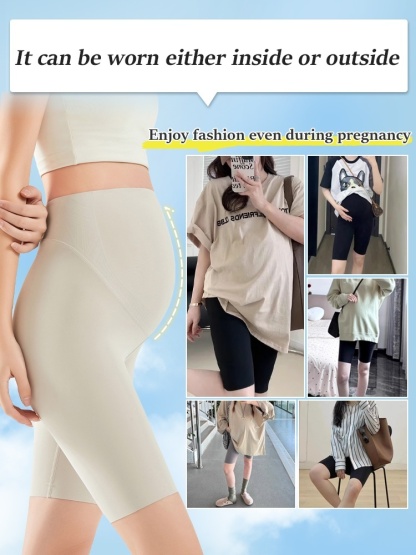 Comfortable Maternity Pant & Fifth Pant 2-in-1, Airy Restriction-free Fabrics With 3D Soft Supports VEIMIA