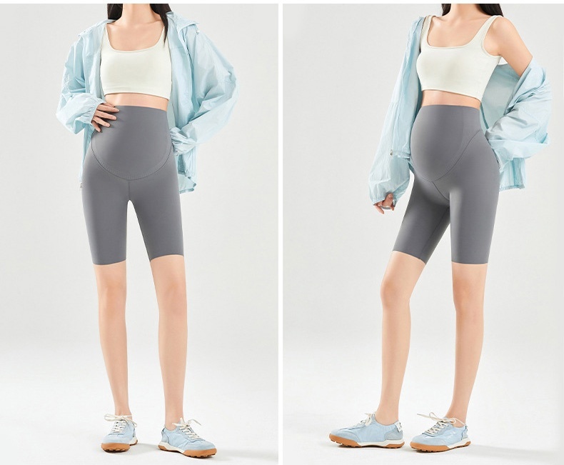 Comfortable Maternity Pant & Fifth Pants 2-in-1, Airy Restriction-free Fabric With 3D Soft Supports VEIMIA
