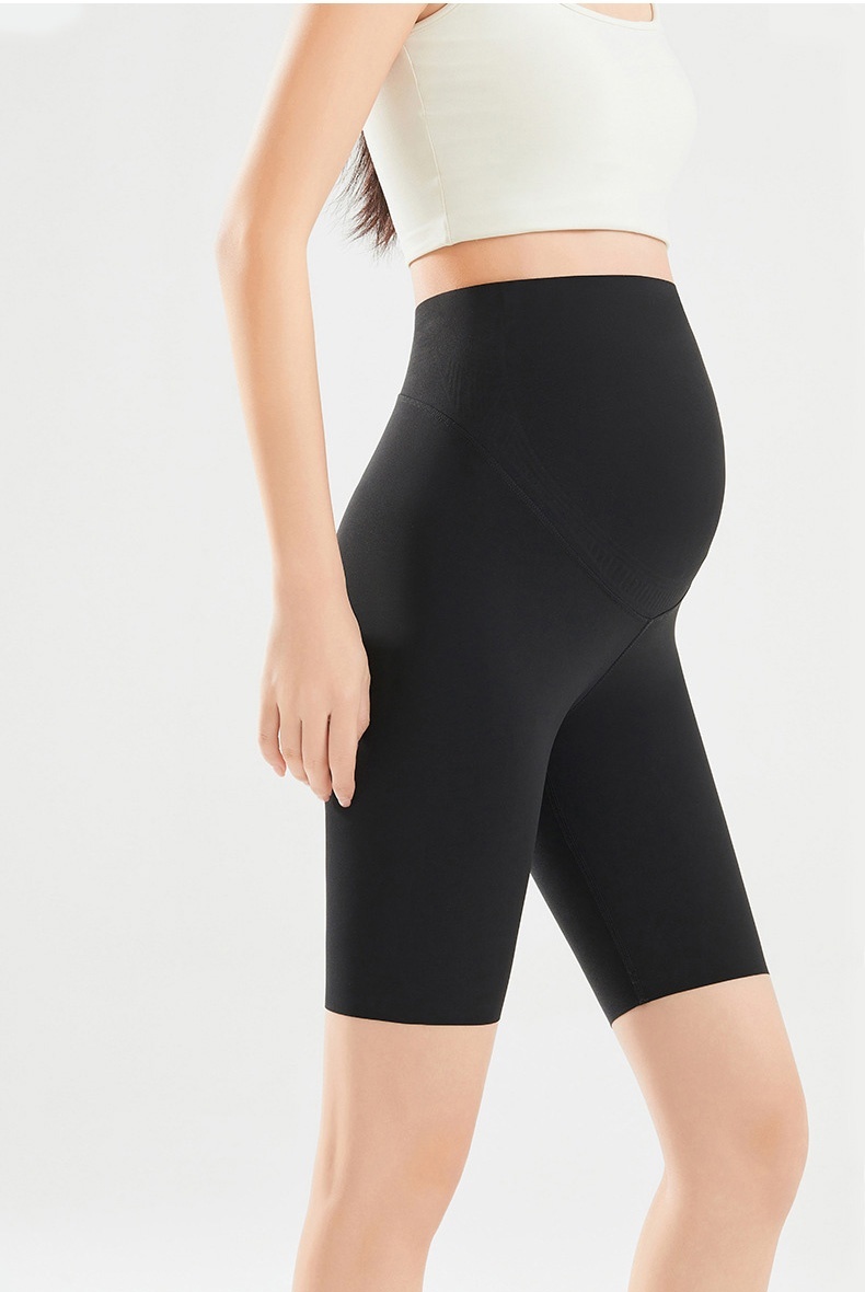 Comfortable Maternity Pants & Fifth Pants 2-in-1, Airy Restriction-free Fabric With 3D Soft Support VEIMIA