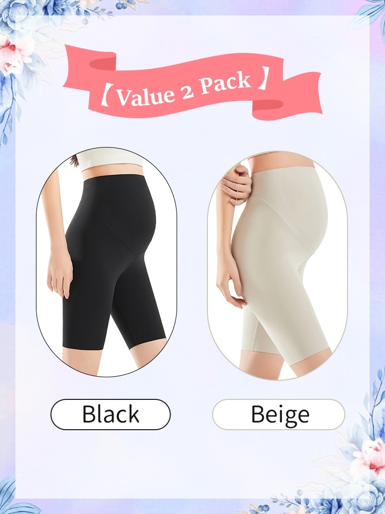 Comfortable Maternity Pant & Fifth Pant 2-in-1, Airy Restriction-free Fabrics With 3D Soft Supports VEIMIA