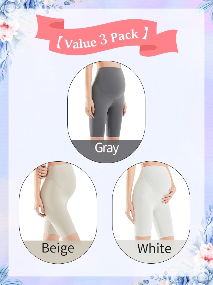 Comfortable Maternity Pants & Fifth Pant 2-in-1, Airy Restriction-free Fabrics With 3D Soft Supports VEIMIA