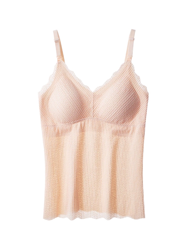 Comfortable Nursing Clothes No Bras Needed Camis, Easy Nursing With Top Open Buckles, Fixed 3D Pad For Extra Breasts Milk-engorgement Space VEIMIA