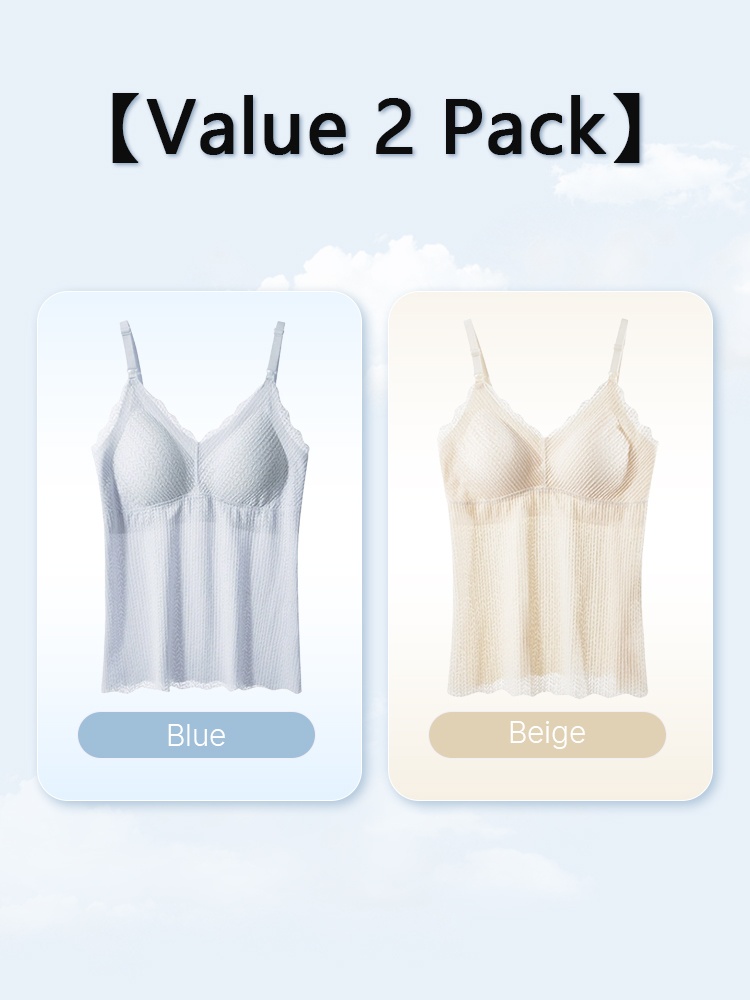 Comfortable Nursing Clothes No Bra Needed Camis, Easy Nursing With Top Open Buckles, Fixed 3D Pads For Extra Breast Milk-engorgement Space VEIMIA