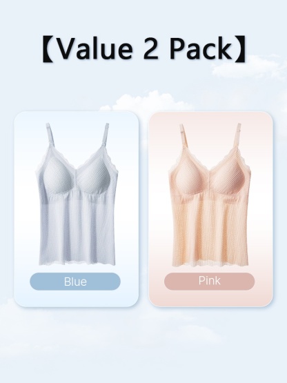 Comfortable Nursing Clothes No Bra Needed Cami, Easy Nursing With Top Open Buckle, Fixed 3D Pads For Extra Breasts Milk-engorgement Space VEIMIA