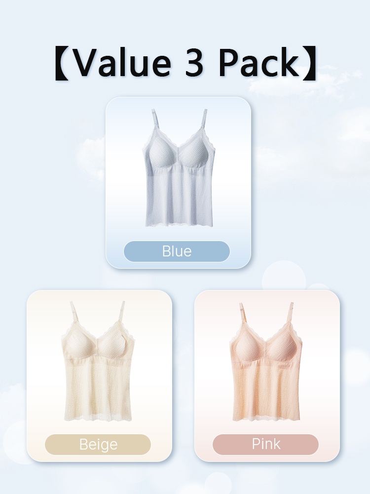 Comfortable Nursing Clothes No Bra Needed Cami, Easy Nursing With Top Open Buckles, Fixed 3D Pads For Extra Breast Milk-engorgement Space VEIMIA