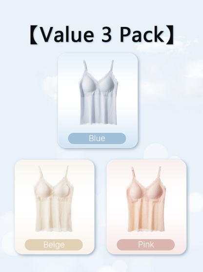 Comfortable Nursing Clothes No Bra Needed Cami, Easy Nursing With Top Open Buckles, Fixed 3D Pads For Extra Breast Milk-engorgement Space VEIMIA