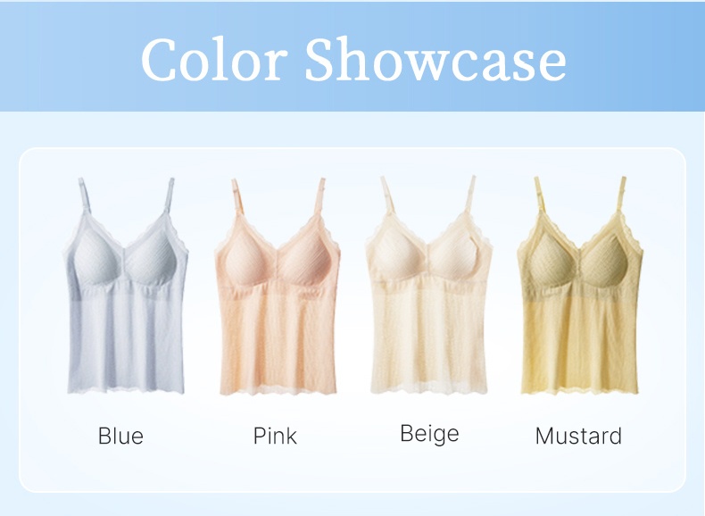 Comfortable Nursing Clothes No Bra Needed Camis, Easy Nursing With Top Open Buckles, Fixed 3D Pads For Extra Breast Milk-engorgement Space VEIMIA