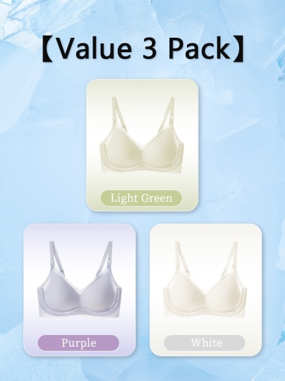 ​​Ventilated Nursing Bra Air-Circulating Multi-Stage Design, Single-Hand Clasp Reinforced Straps Bra for Effortless Feeding VEIMIA​​