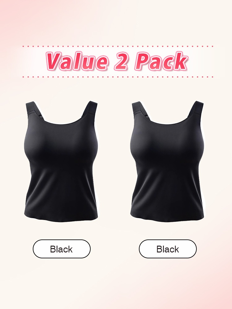 Contouring Tank Top Slims The Shapes & Smooths Armpit Bulge With Bra-free Built-in Padding VEIMIA