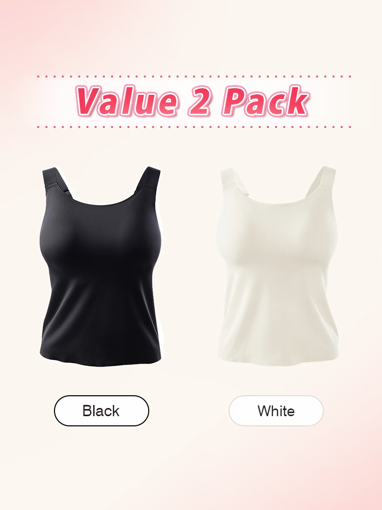 Contouring Tank Top Slims The Figure & Smooths Underarm Bulge With Bra-free Built-in Padding VEIMIA