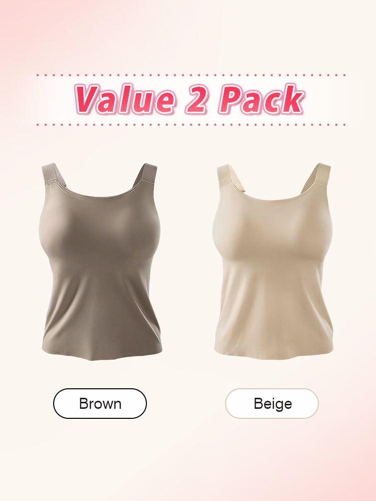 Contouring Tank Top Slims The Forms & Smooths Armpit Bulge With Bra-free Built-in Padding VEIMIA