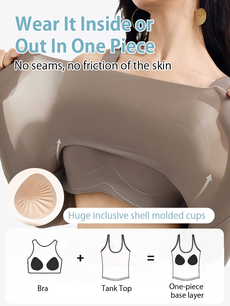 Contouring Tank Tops Slim The Figures & Smooth Armpit Bulge With Bra-free Built-in Padding VEIMIA