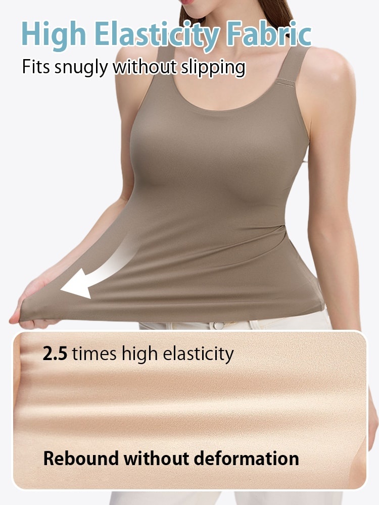 Contouring Tank Tops Slim The Figures & Smooth Armpit Bulge With Bra-free Built-in Paddings VEIMIA