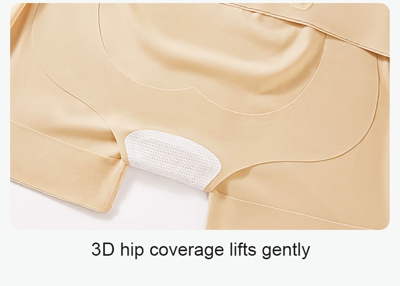 Close-up of shaped hip coverage panel and breathable gusset VEIMIA