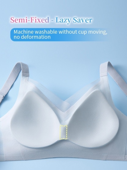 Cooling Ice Silk Seamless Bras With 3D Lift Support & Invisible Comfort, Breathable Nude Feel In Hots Days VEIMIA