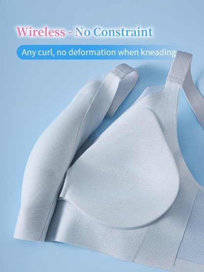 Cooling Ice Silk Seamless Bras With 3D Lift Support & Invisible Comfort, Breathable Nude Feel In Hot Day VEIMIA