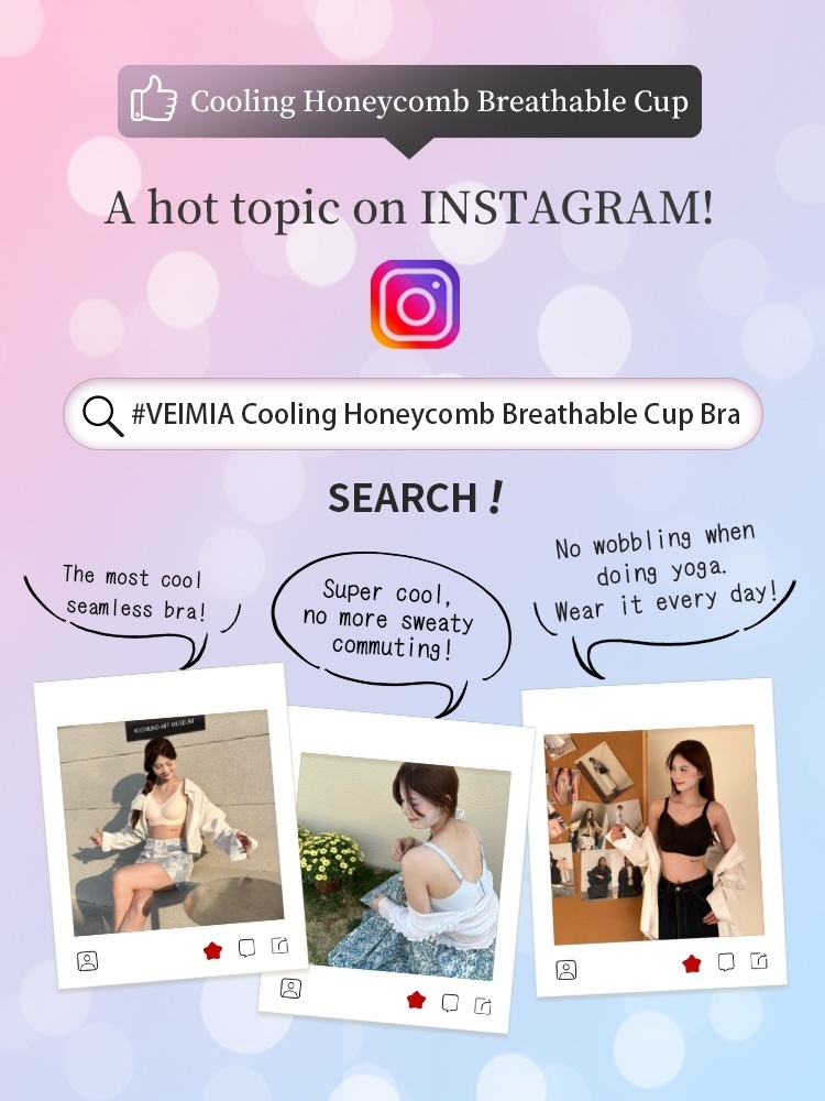 Cooling Ices Silk Seamless Bras With 3D Lift Support & Invisible Comfort, Breathable Nude Feel In Hot Days VEIMIA