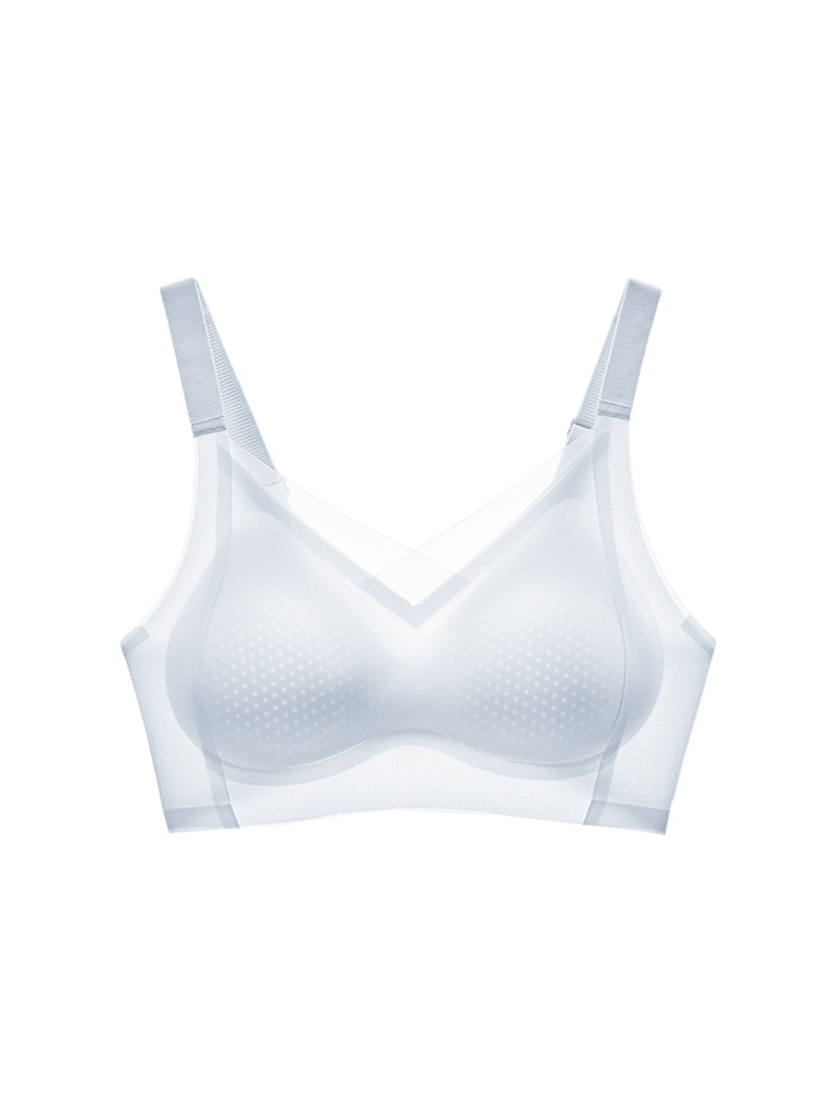 Cooling Ice Silk Seamless Bra With 3D Lifts Support & Invisible Comforts, Breathable Nude Feel In Hot Days VEIMIA