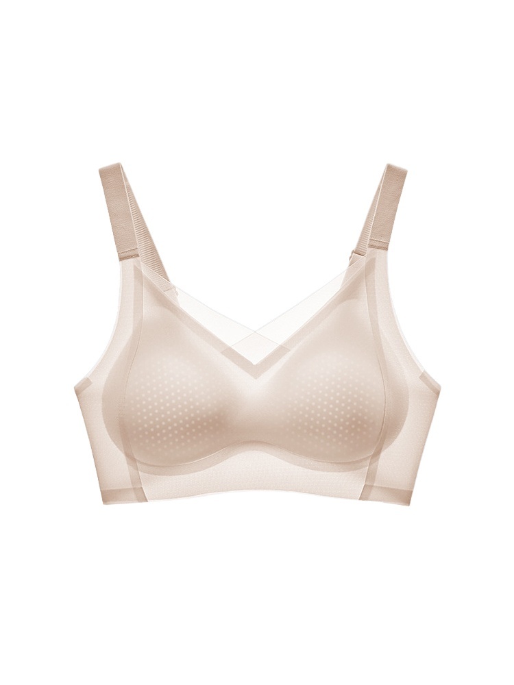 Cooling Ice Silk Seamless Bra With 3D Lifts Support & Invisible Comfort, Breathable Nudes Feel In Hot Days VEIMIA